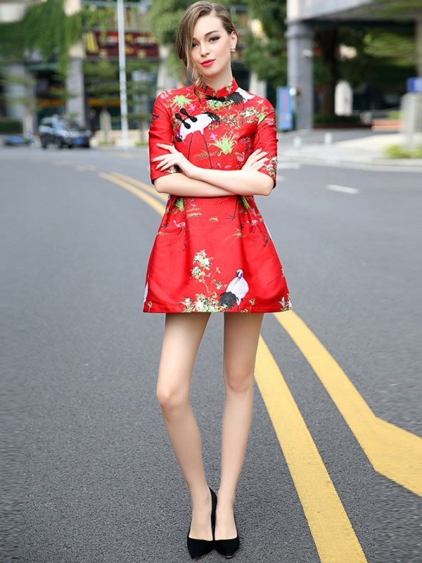 Red qi pao dress pictures Red qi pao dress pictures