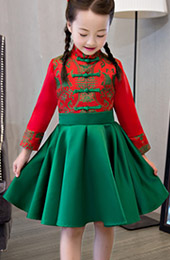 Kids Fit Flare Cheongsam / Qipao Dress