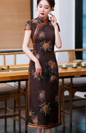 2022 Mothers Floral Maxi Qipao / Cheongsam Dress