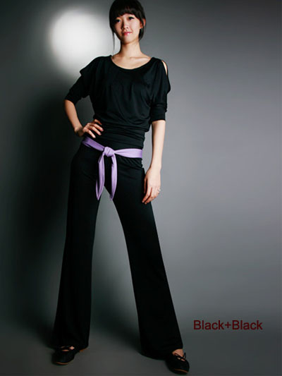 Bat Sleeve Yoga Top & Straight Leg Pant Bat Sleeve Yoga Top & Straight Leg Pant