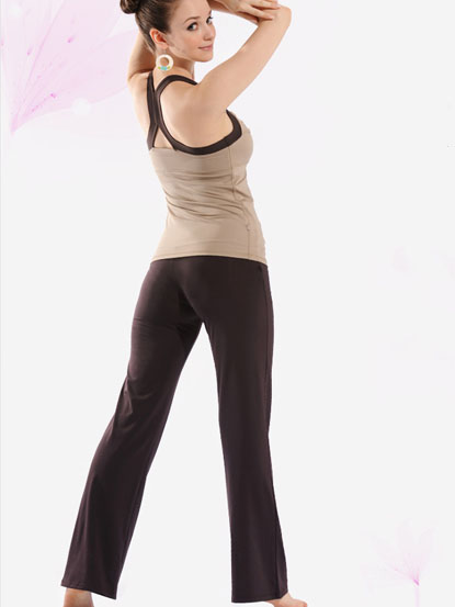Twist-front Padded Yoga Tank & Straight Pant Twist-front Padded Yoga Tank & Straight Pant
