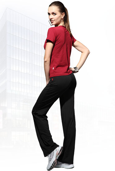 Padded Yoga Tee & Straight Leg Pant Padded Yoga Tee & Straight Leg Pant