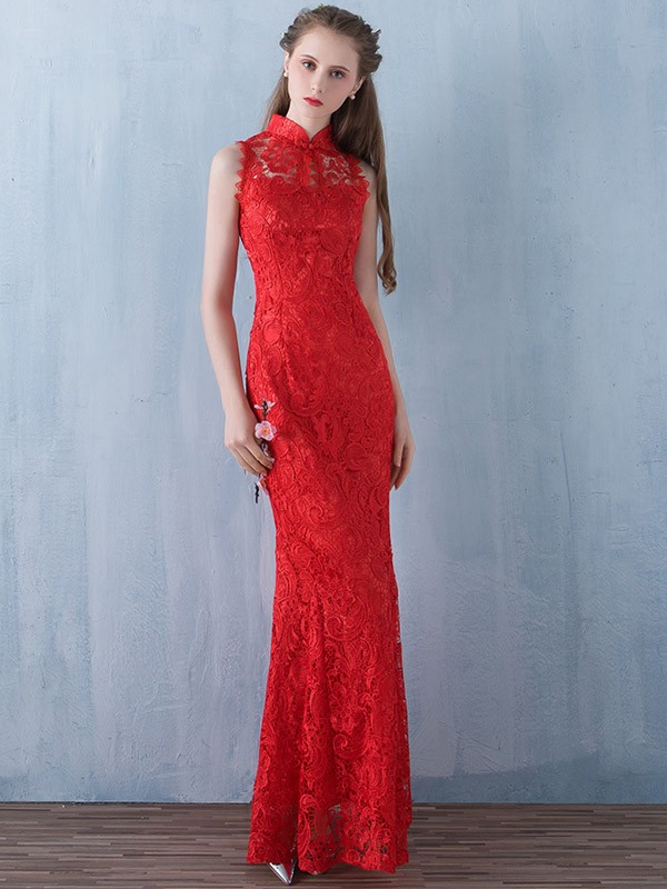 Mermaid Lace Qipao / Cheongsam Wedding Dress