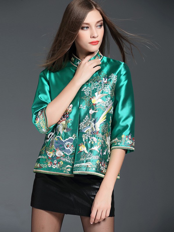 Sweet Day Embroidered Qipao / Cheongsam Jacket