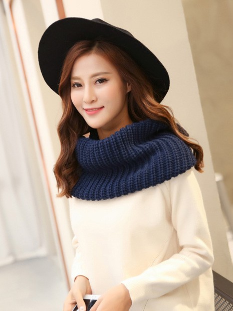 6 Color Options, Couple's Knit Infinity Loop Scarf