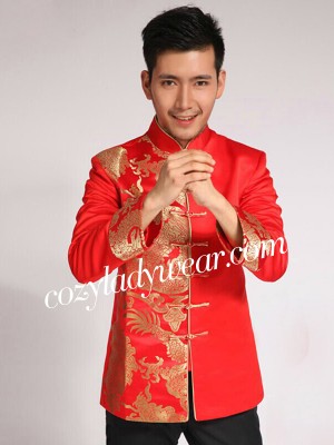 Red Dragon Men's Wedding Jacket