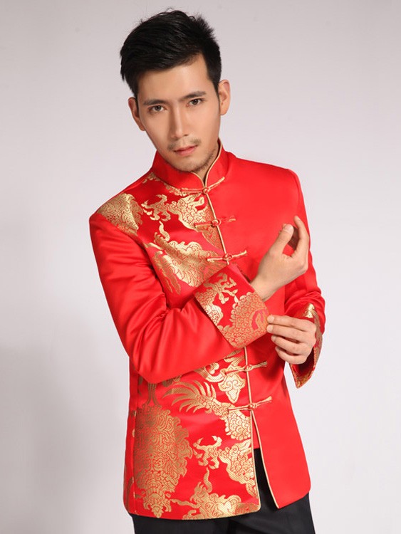 Red Dragon Men's Wedding Jacket