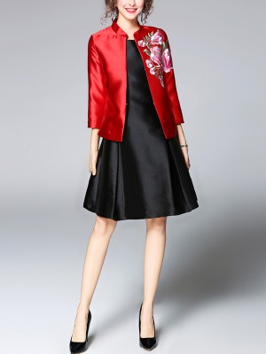 Gorgeous Embroidered Qipao / Cheongsam Top Jacket