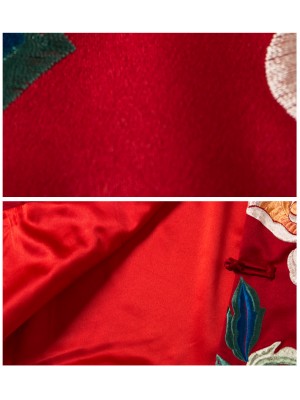 Vintage Embroidered Qipao / Cheongsam Top Jacket