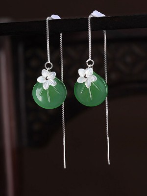 Glaze Drop Earrings, Wedding Dangle Earrings