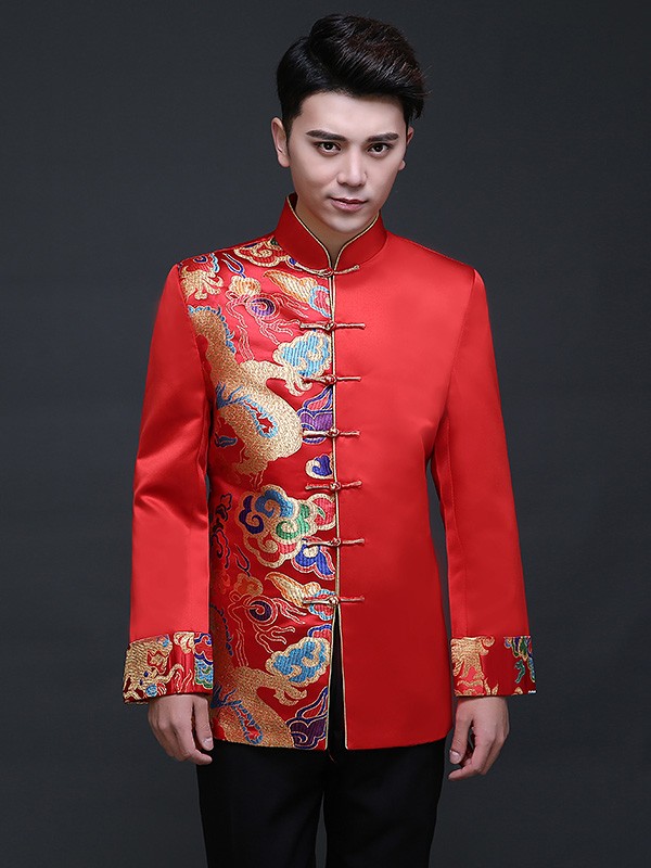 traditional chinese men's wedding clothes