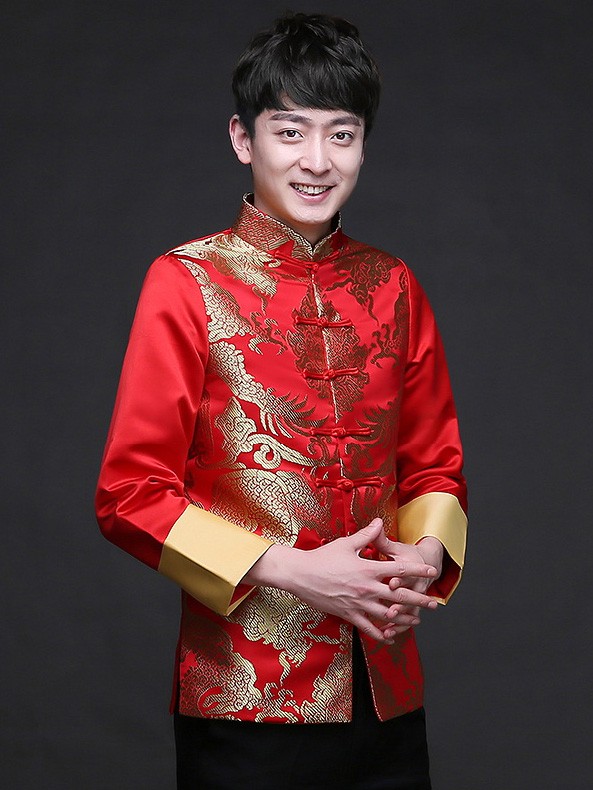 traditional chinese men's wedding clothes