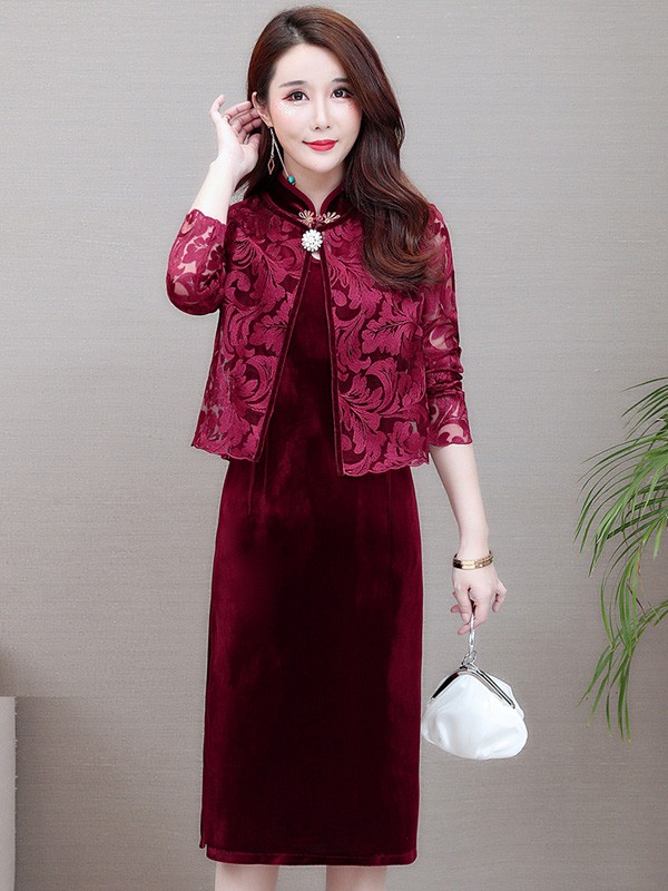 cheongsam for mother of the bride
