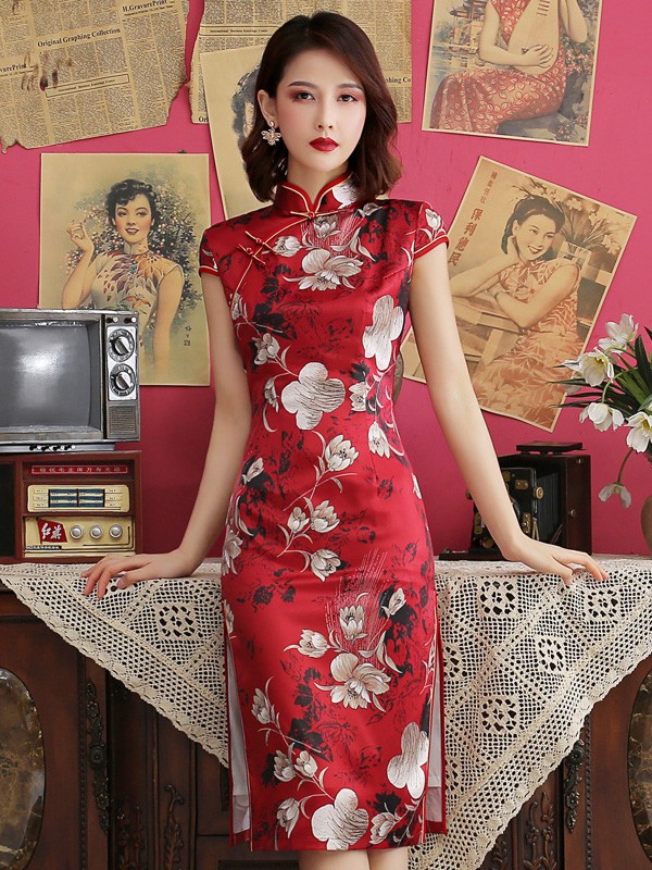 Chinese Fashion Cheongsams For Women Vintage Qipao Long Party Wedding Dress Cotton Linen Hanfu