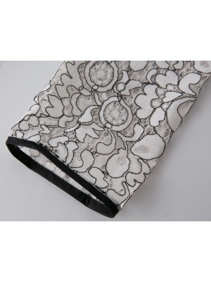 White Lace Qipao / Cheongsam Blouse Top