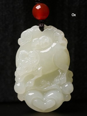 12 Chinese Zodiac Animals Jade Necklace Pendant