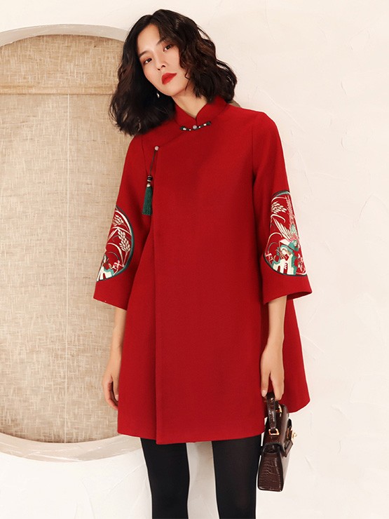 chinese embroidered coat