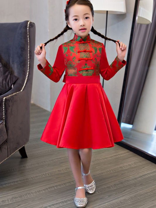 Kids Fit Flare Cheongsam / Qipao Dress