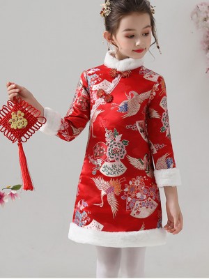Kids Girl's Chinese New Year Qipao / Cheongsam Dress
