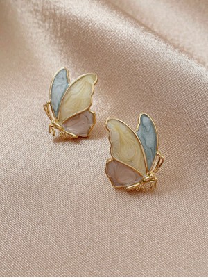 S925 Silver Butterfly Stud Earrings