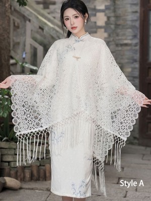 Floral Lace Shawls Wraps for Evening Party Dresses