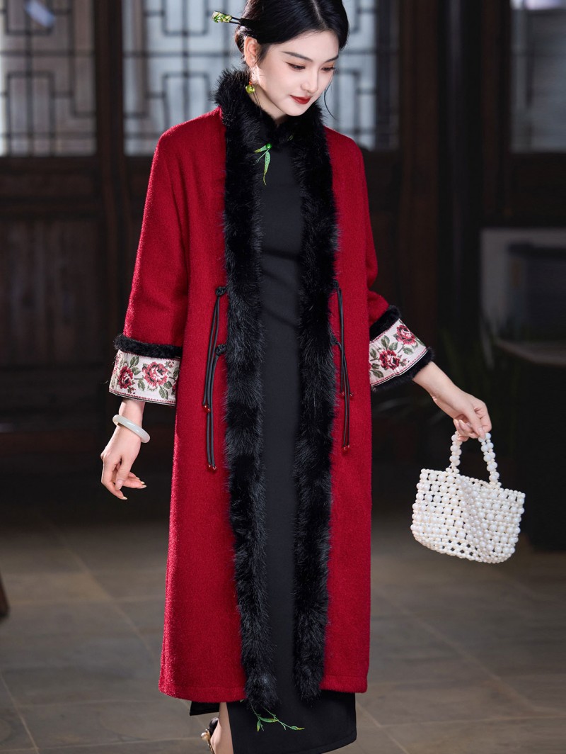 Red Wool Blend Oversized Poncho Cape Coat Red Wool Blend Oversized Poncho Cape Coat