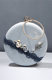 Rabbit Chain Strap Ring Wristlet Bag