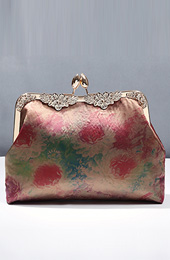 Printing Chain Clutch Wallet Bag