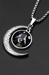 Stainless Steel 12 Constellation Zodiac Pendant Necklace