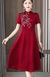 2021 Bridal Mother's Fit & Flare Qipao / Cheongsam Dress