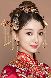 Traditional Chinese Dangling Tassels Bridal Hair Clips & Combs