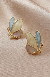 S925 Silver Butterfly Stud Earrings