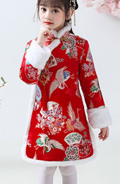 Kids Girl's Chinese New Year Qipao / Cheongsam Dress