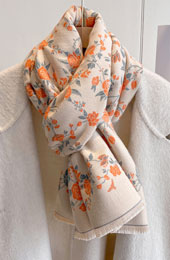 Winter Plus Size Floral Women Scarf Wrap Shawl