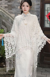 Floral Lace Shawls Wraps for Evening Party Dresses