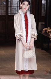 Champagne Wool Blend Oversized Poncho Cape Coat