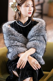 Women Wedding Party Faux Fur Shawl Wrap