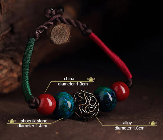China Bead Bracelets, Handmade String Knot Bracelet - CozyLadyWear